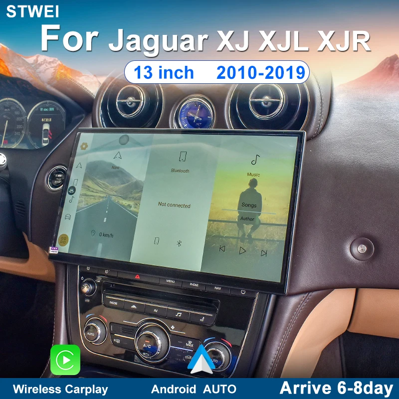 Android 13 Für Jaguar XJ XJL XJR 351 2010-2019 Auto Radio Multimedia Video Player Stereo GPS Navigation Carplay 4G WIFI Carplay Image