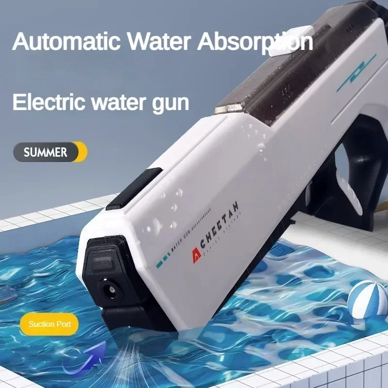 Automatische Hochdruck-Elektro-Wasserpistole für Kinder – Sommer-Outdoor-Pool-Kampfspiele, Wasserspielzeug-Geschenk für Kinder Image