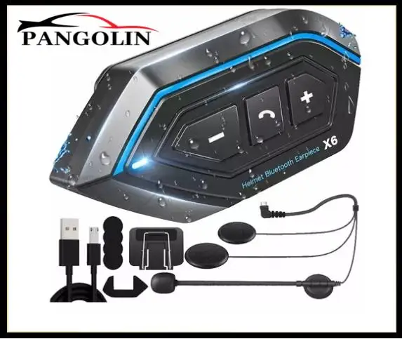 X6 Casco Auricolare Bluetooth Casco moto Auricolare Elettronica Navigazione Casco Auricolare Accessori moto