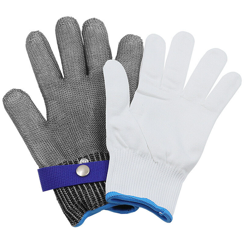 Guanti Resistenti Al Taglio, Guanti Protettivi Con Livello 5, Guanti Da Lavoro In Filo Di Acciaio Inossidabile, Guanti Da Cucina, Guanti Da Macellaio,xl