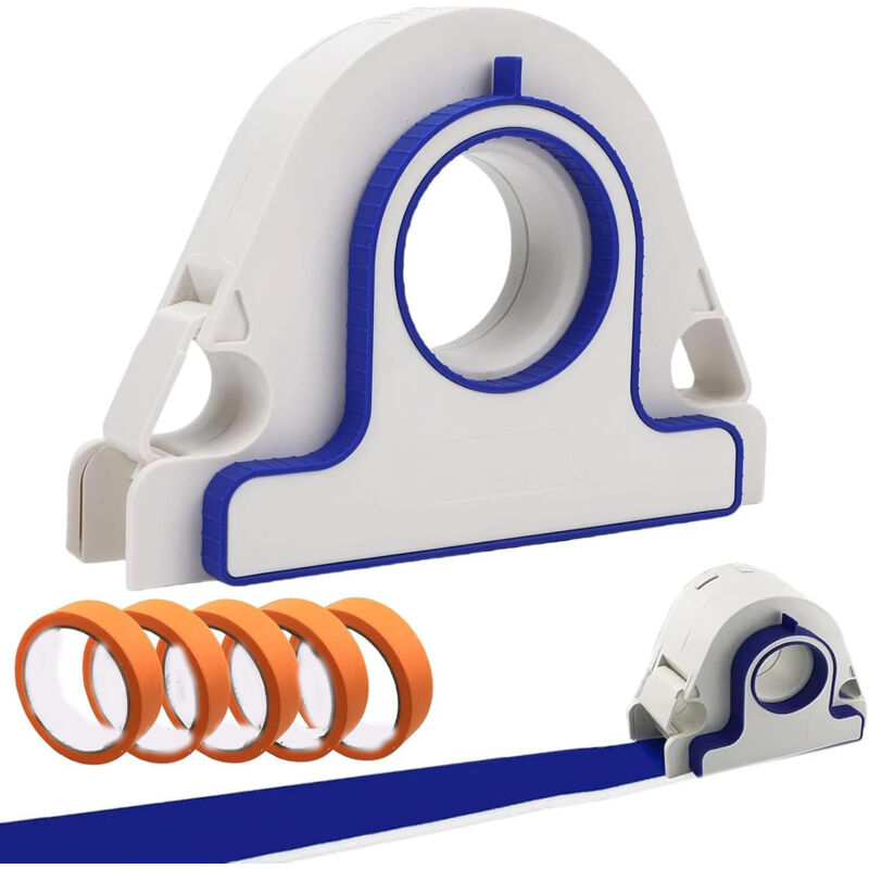 Applicatore Di Nastro Adesivo Per Pittori, Dispenser Professionale Di Nastro Adesivo Con Raschietto, Set Applicatore Di Nastro Adesivo Per Mascheratura, Include 5 Rotoli Di Nastro, Adatto Per Dipinger