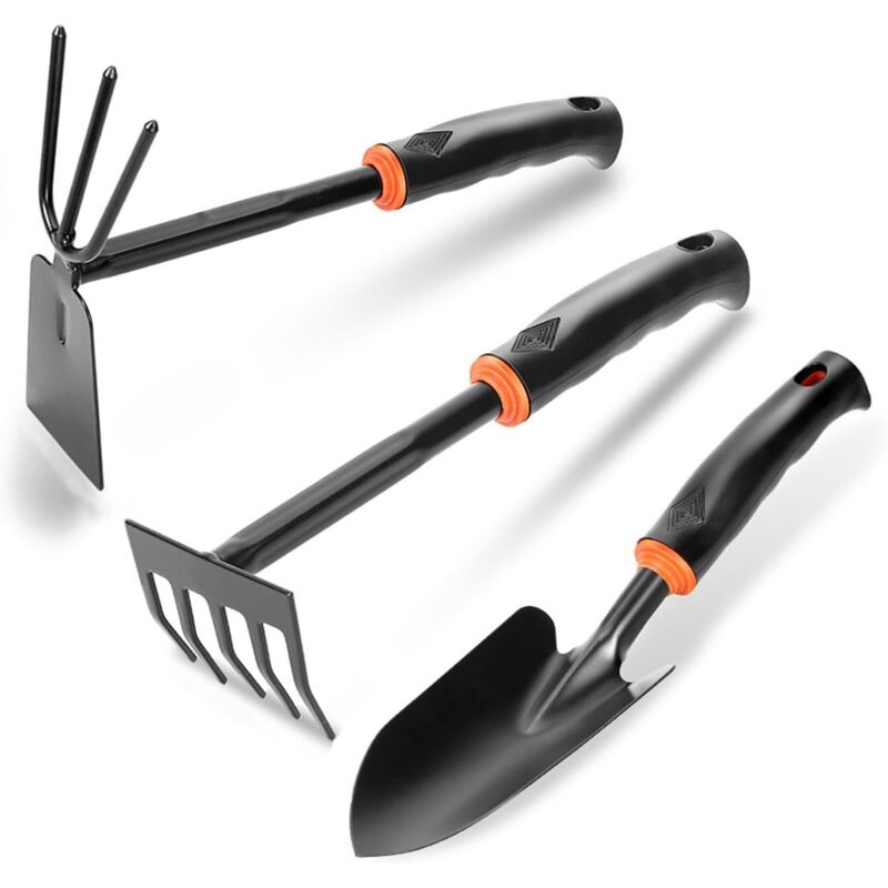 Set Di Attrezzi Da Giardinaggio, Pala Da Giardinaggio Piccola Da 3 Pezzi, Set Di Attrezzi Da Giardinaggio Manuale Tradizionale, Per Allentare Il Terreno, Diserbo