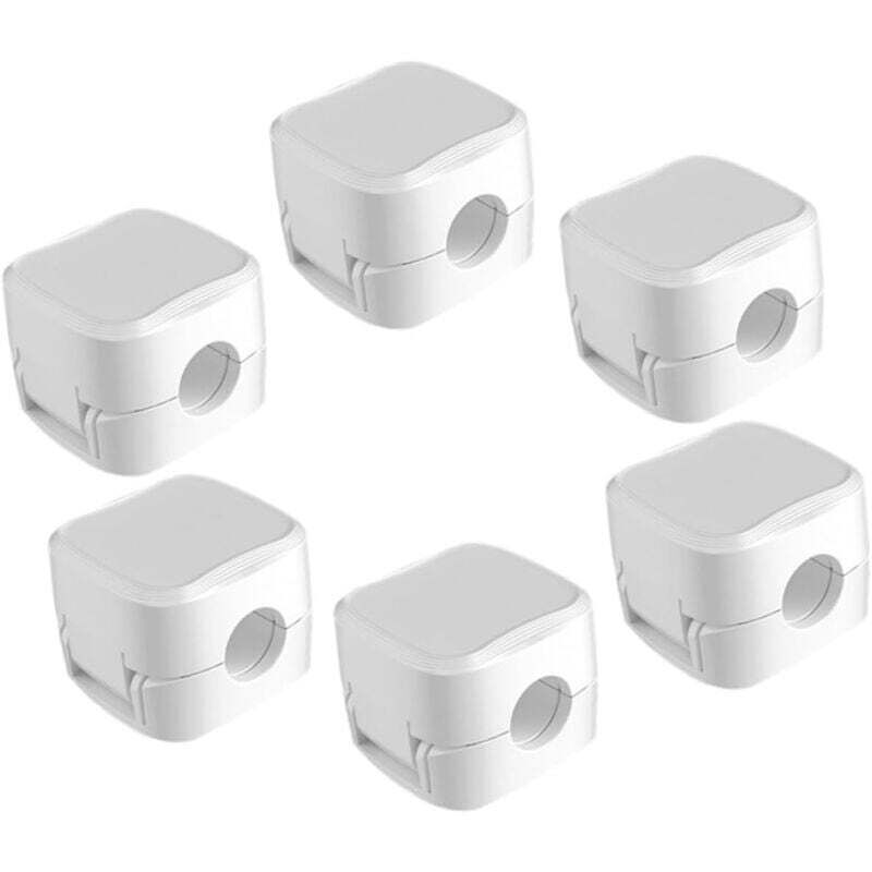 Ulisem6 Pack Clip Per La Gestione Dei Cavi Dati, Clip Per Cavi Autoadesive, Supporto Per Cavi, Organizzatore Magnetico Per Cavi, Organizzatore Per Cavi Di Ricarica, Clip Per Cavi Da Parete, Gestione C