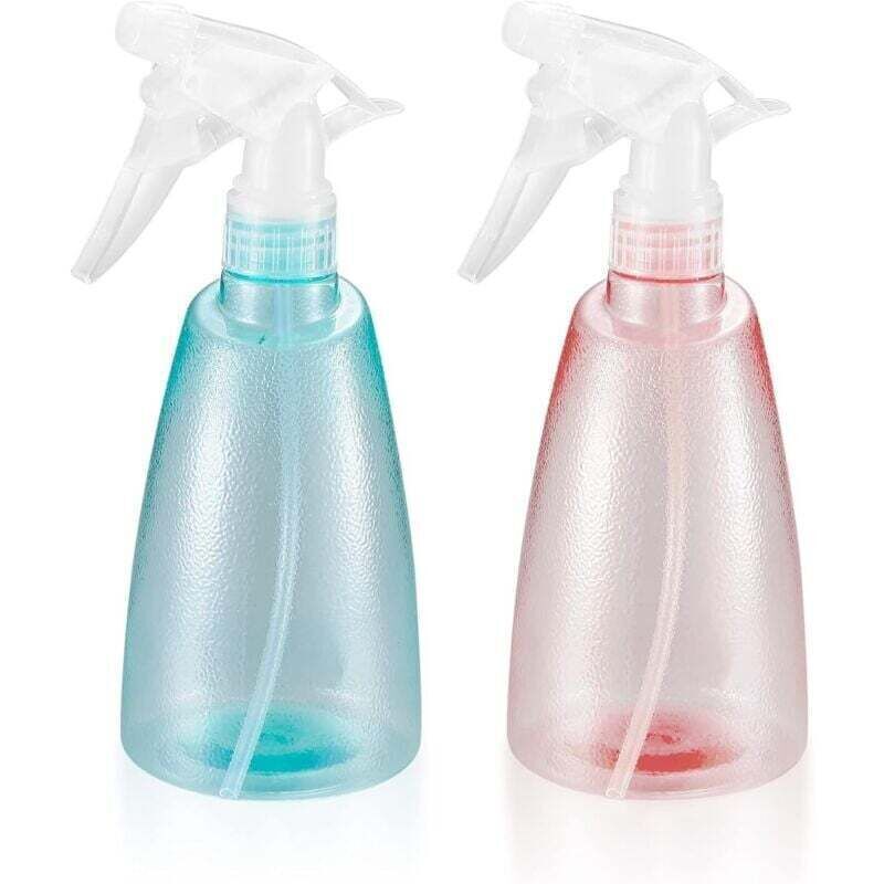 2 Flaconi Spray Vuoti Da 500 Ml, Flaconi Spray In Plastica, Flacone Spray Vuoto, Flacone Con Pompa Vuoto Per Casa, Giardino, Parrucchiere, Piante, Fiori - Rosa/verde