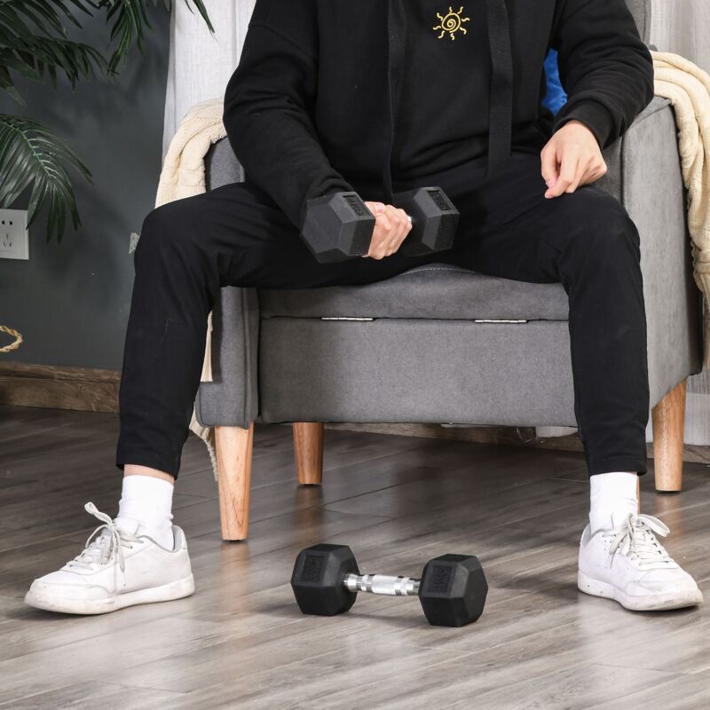 Manubri Esagonali, Set Di 2 Manubri Con Impugnature Zigrinate, Set Di Manubri In Ghisa, 2 X 4 Kg, Manubri Per Uomo E Donna, Casa, Palestra, Allenamento Di Forza
