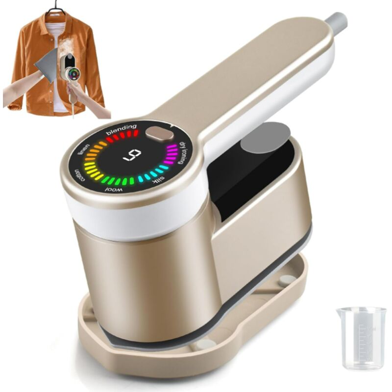 Ferro Da Stiro A Vapore Da Viaggio, Ferro Da Stiro A Vapore Verticale 2 In 1, Ferro Da Stiro A Vapore Verticale Portatile, Mini Macchina Portatile Per Indumenti Leggeri, 1200 W + Guanto Da Stiro