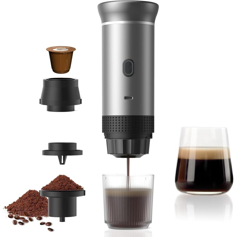 Macchina Da Caffè Portatile A Capsule, Macchine Da Caffè Da Viaggio A Capsule Per Campeggio, Macchina Da Caffè A Capsule Auto-riscaldante Per Usb-c, Macchina Per Caffè Espresso Elettrica Portatile