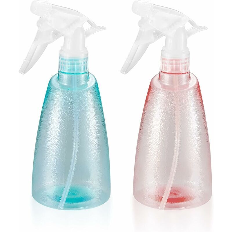 2 Pezzi Di Flaconi Spray Vuoti Da 500 Ml, Flaconi Spray Di Plastica, Flacone Spray Vuoto, Flacone Con Pompa Vuoto Per Uso Domestico, Giardino, Parrucchiere, Piante, Fiori - Rosa/verde