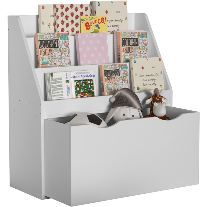 Scaffale In Legno Vcm Con Cassetto A Rulli Scaffale Per Bambini Salvaspazio Dimensioni: A. 80 X L. 73 X P. 30 Cm Elegante Scaffale In Piedi Scatola Di Stoccaggio Libreria Scaffale Di Stoccaggio
