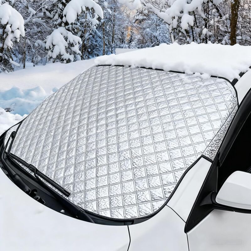 Telo Copri Parabrezza, Telo Copri Parabrezza Invernale, Telo Antigelo, Protezione Solare Per Auto, Telo Copri Parabrezza Per Auto, Telo Copri Parabrezza Di Grandi Dimensioni, 145 X 110 Cm