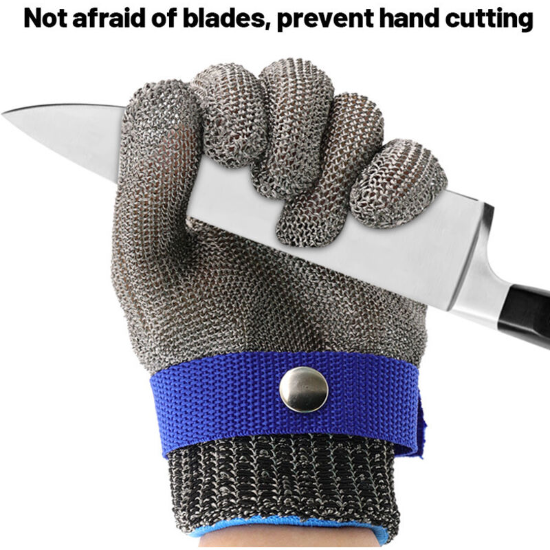 Guanti Resistenti Al Taglio, Guanti Protettivi Con Livello 5, Guanti Da Lavoro In Filo Di Acciaio Inossidabile, Guanti Da Cucina, Guanti Da Macellaio,m