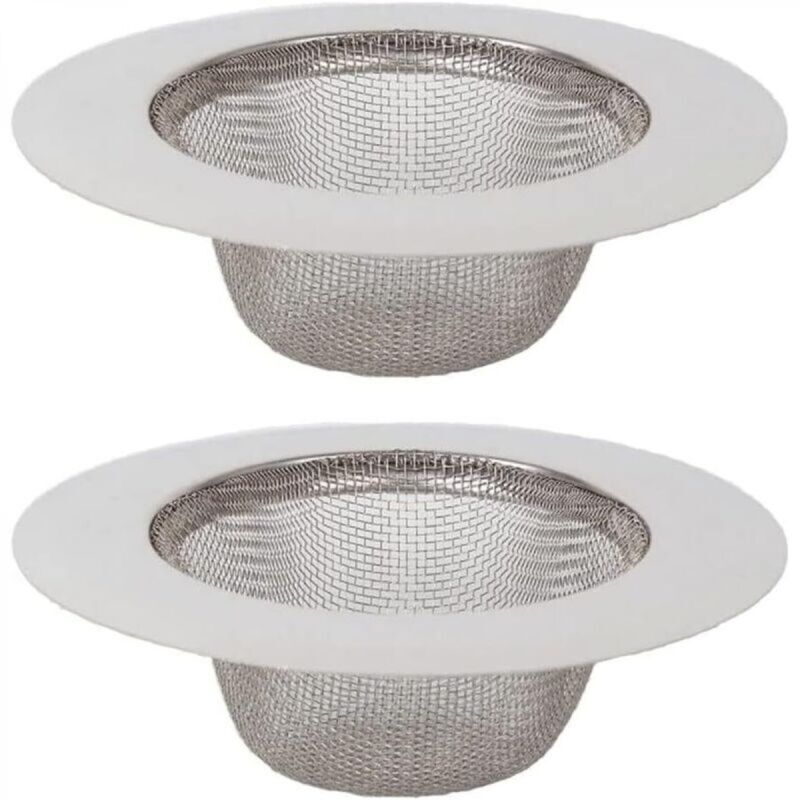 Filtro Per Lavello Da Cucina In 2 Pezzi, Filtro Per Lavello In Acciaio Inox, Filtro Di Scarico In Acciaio Inox, Filtro Per Lavello Da Cucina, Per Lavello Da Cucina, Bagno, Lavabo, Vasca Da Bagno