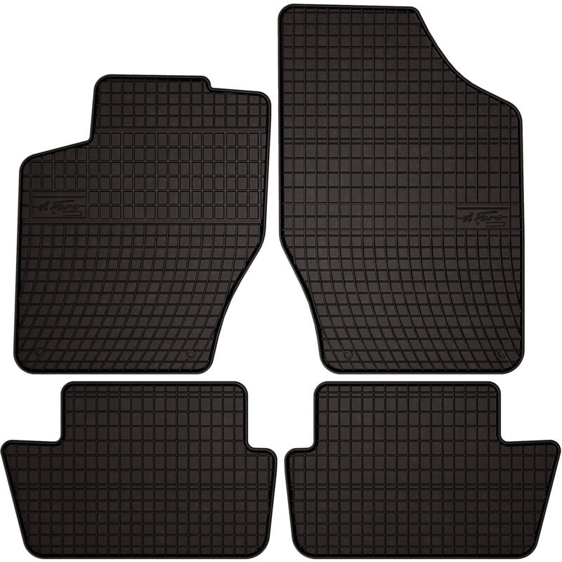 Tappetini In Gomma Per Auto: Citroen C4 Ii Hatchback, Station Wagon (2010-2018) - Neri, Su Misura