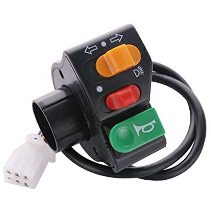 Pulsante Faro Per Moto, Interruttore Manubrio Per Moto A Led, Pulsante Di Accensione/spegnimento 3 In 1, Indicatore Di Direzione A Led Per Moto, Clacson Impermeabile, Fendinebbia, Luci E Componenti Mu