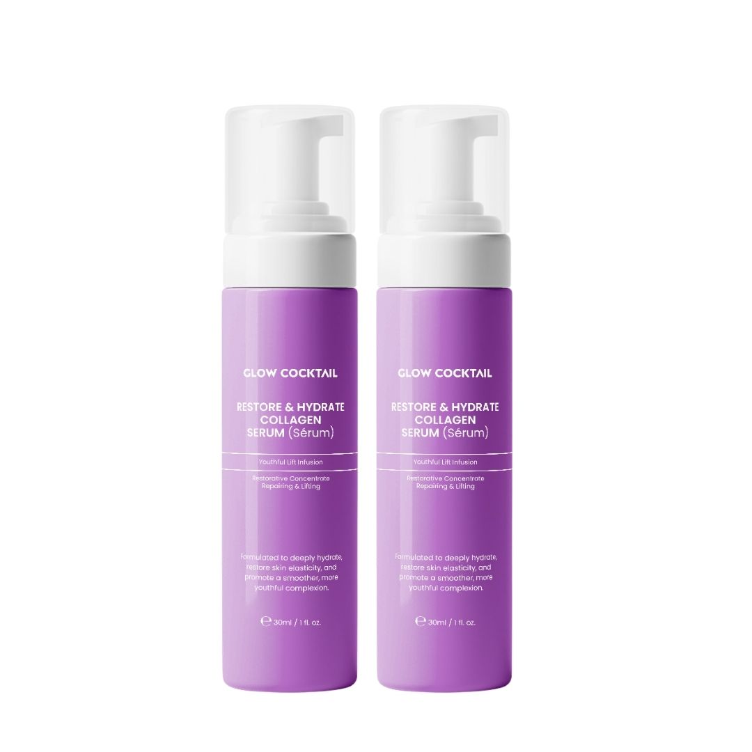 Glow Cocktail Duo di siero al collagene ripristinante e idratante 60 m