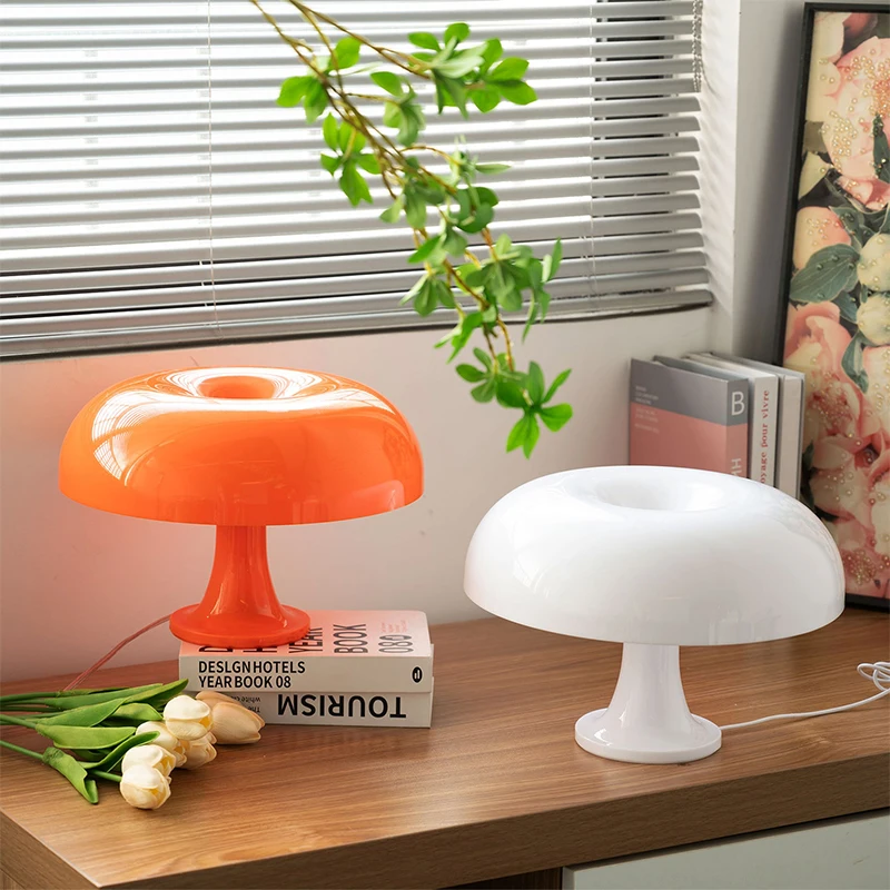 Pilz Tischlampe minimalistische moderne Schlafzimmer Nachttischlampe dänische Designer orange dekorative Tischlampe