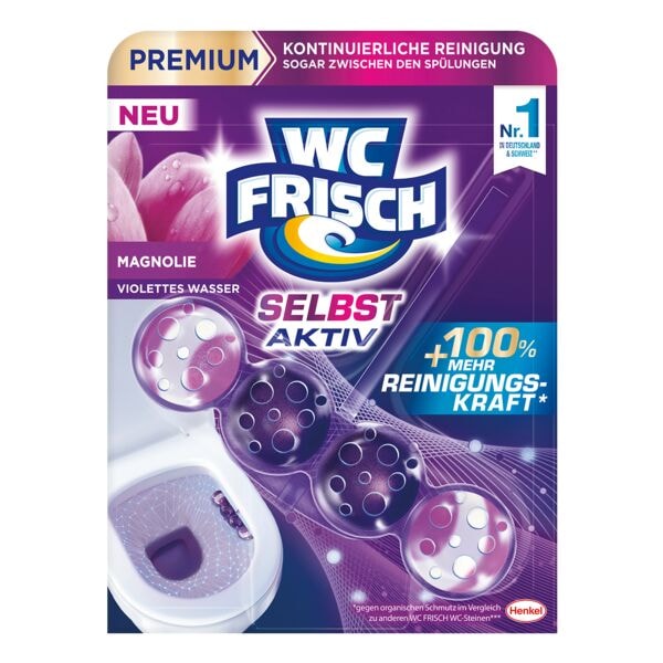WC FRISCH WC-Duftspüler »Selbst Aktiv Magnolie« 50 g lila