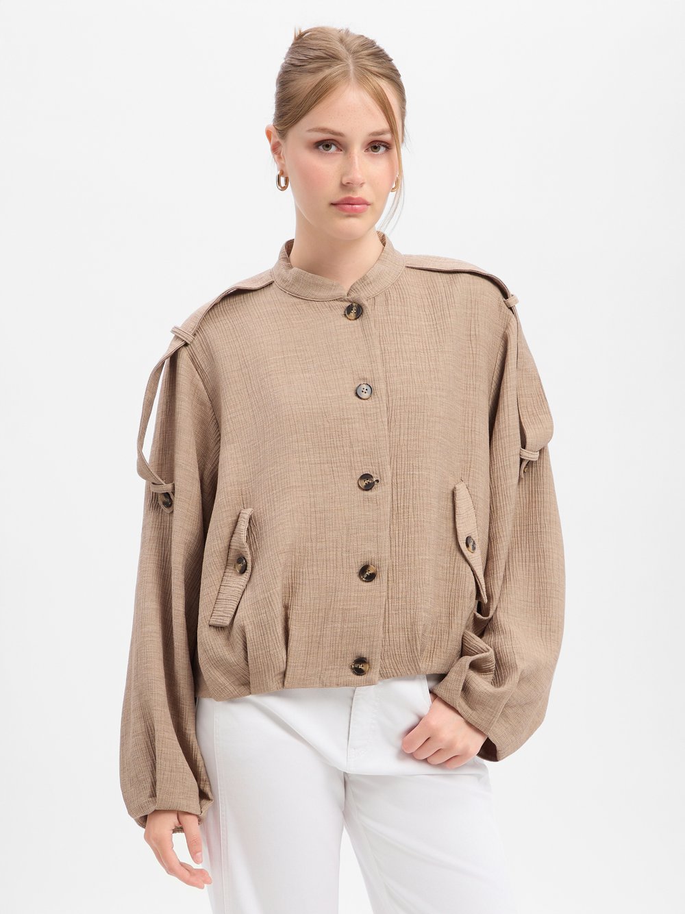 Y.A.S Blouson Damen taupe, 42 Image
