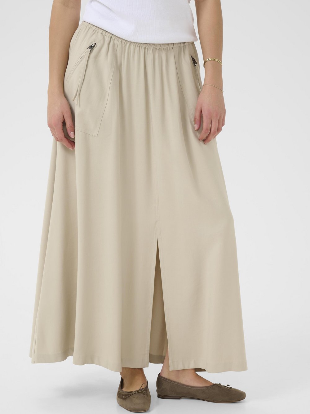 Kaffe Rock KAsonja Damen beige, 34