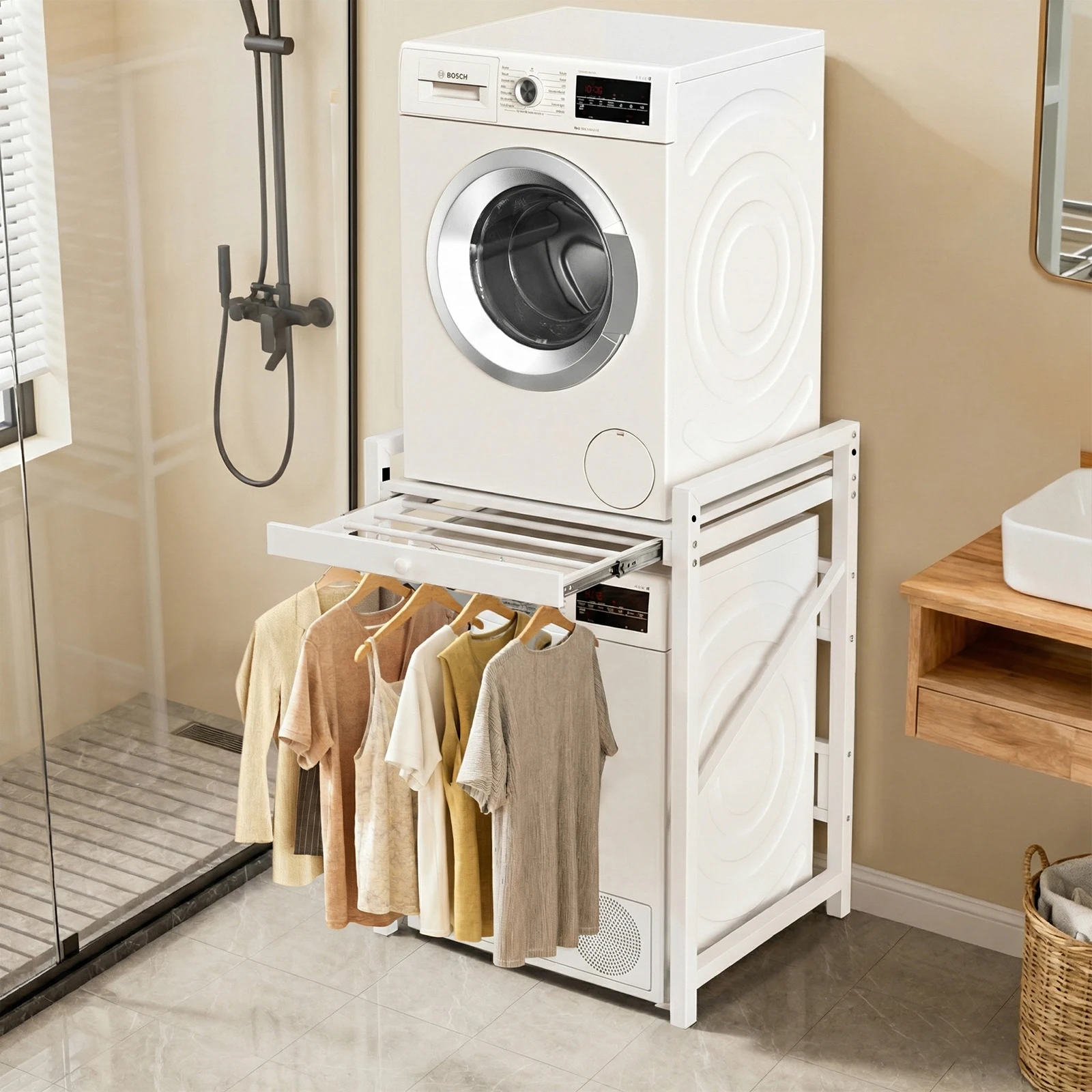 Étagère pour machine à laver, kit d