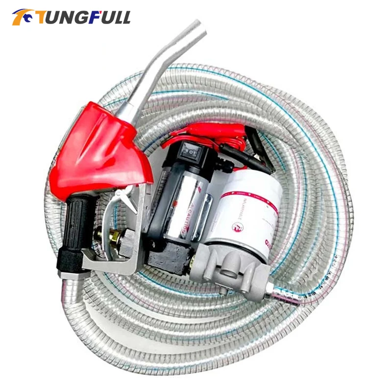 Mini pompe à carburant électrique universelle pour voiture, pompe à huile diesel, auto-amorçante, portable, 12V, 24V, DC