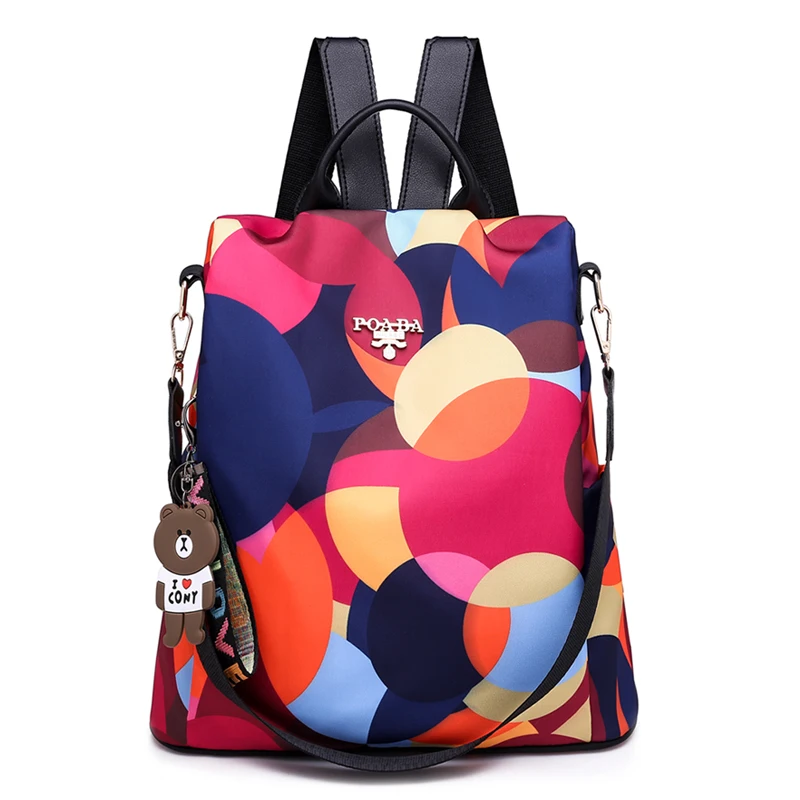 Nouvelle mode Anti-vol femmes sac à dos tissu Durable Oxford sac d'école joli Style filles école sac à dos femme voyage sac à dos