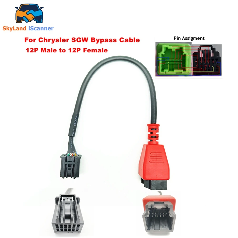 2026 Bestes Bypass-Kabel für CHRYSLER/Iveco Daily SGW, 12-polig auf 12-polig, Stecker auf Buchse, für CHRYSLER/Iveco Daily SGW Bypass-Kabel Image