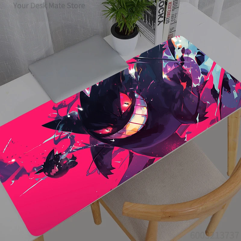 Mauspad Anime Pokemon Pikachu Gengar Gaming-Zubehör Mousepad Gamer PC Completo Computer Tastatur Schreibtischunterlage Varmilo Image