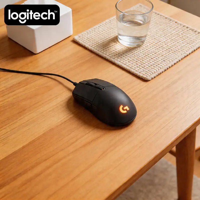 Logitech G102 Gaming-Maus, HERO-Sensortechnologie, 1ms Reaktionszeit, Komfortgriff für Esports-Spieler Image