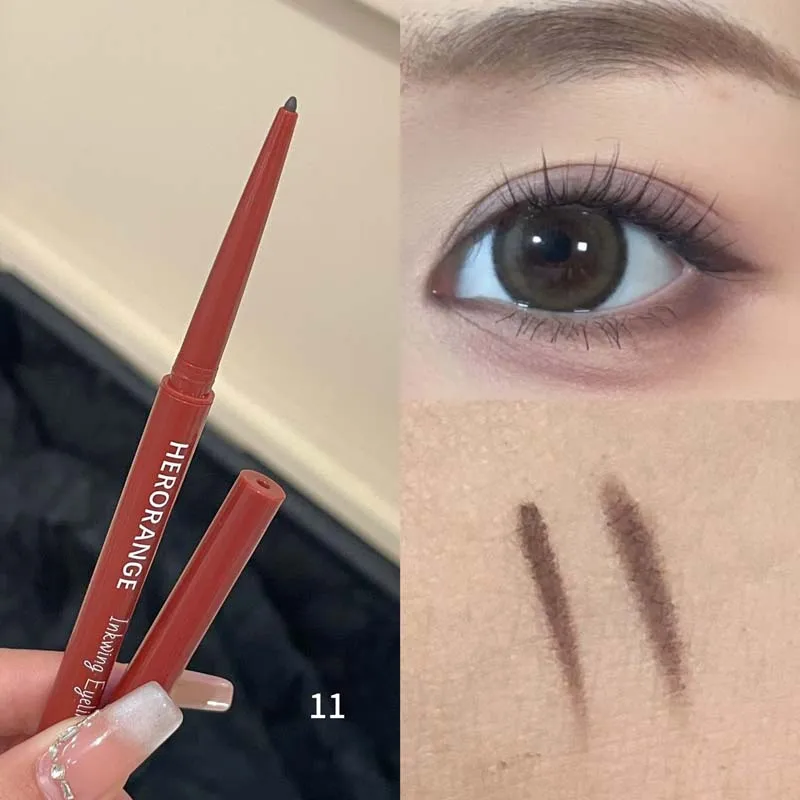 Herorange Glitzer-Eyeliner-Stift mit Ultrafeiner Spitze für Glatte Farbverteilung und Augenerweiterung Tägliches Leichtes Make-up Image