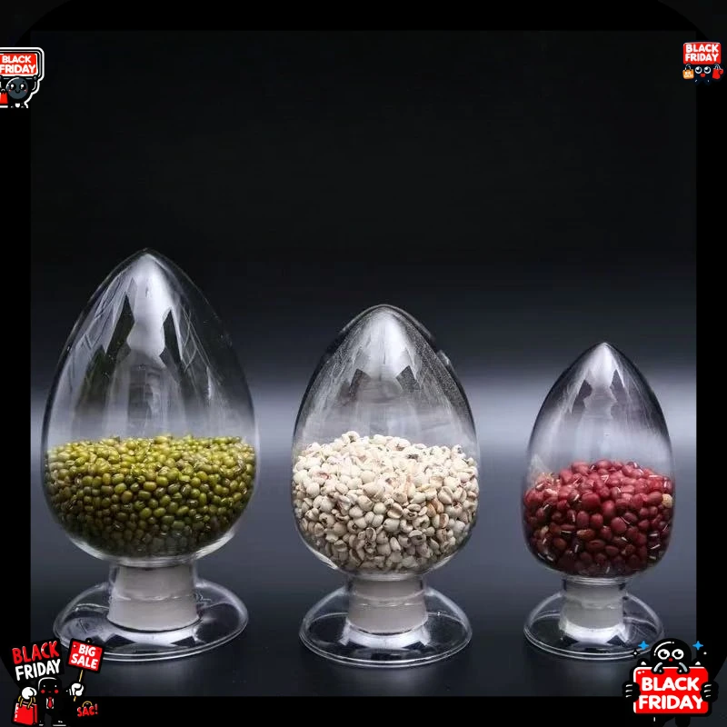 125/250/500ml Klare Konische Glasflasche, Labor-Probenbehälter für Kristallpulver und Kunststoffpartikel Image