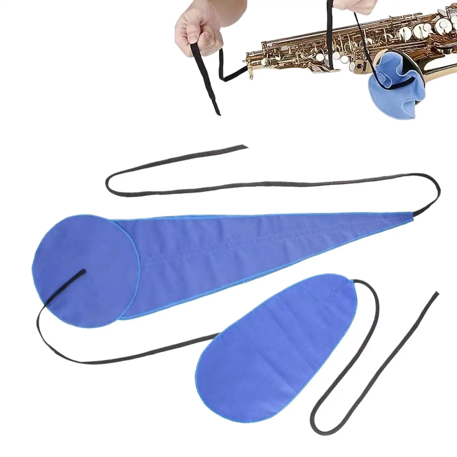 Saxophon-Reinigungsset 2-teilig Saxophon-Wartungswerkzeuge Klarinetten-Reinigungstuch für Musiker Schüler Band Schul-Musikunterricht Image
