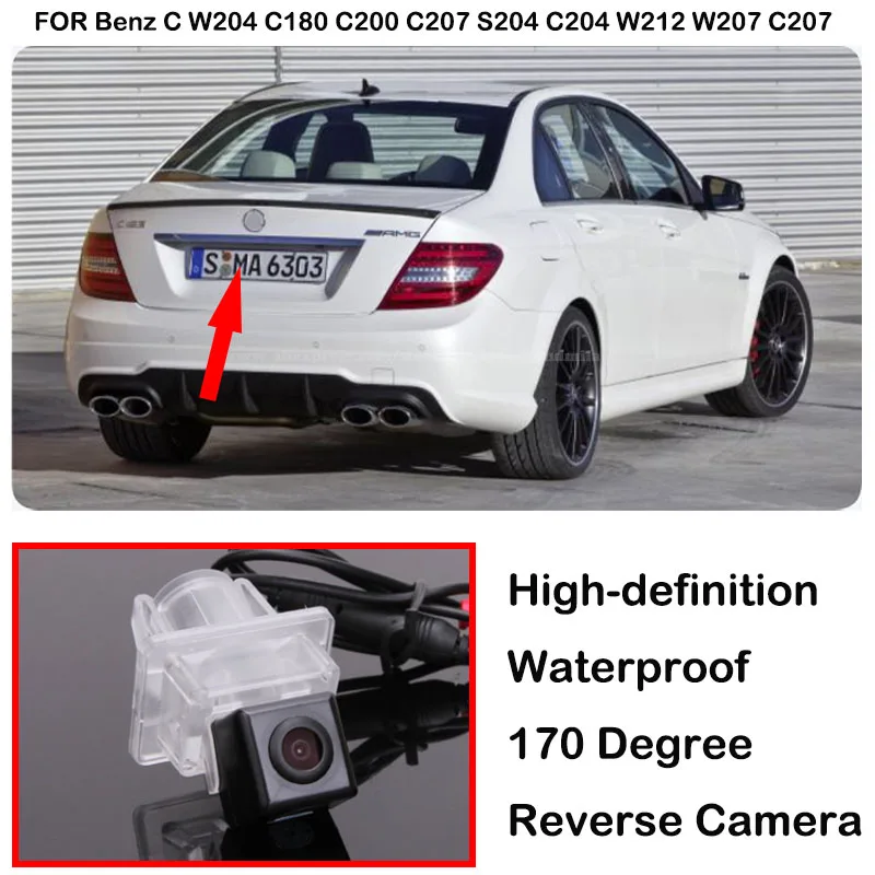 Für Mercedes Benz C-Klasse W204 C180 C200 C207 C280 C300 C350 C63 S204 C204 W212 W207 C207 E200 E350 Auto Back up Rückansicht Kamera Image