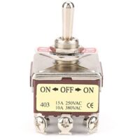 Interruttore A Bilanciere Miniaturizzato A 3 Posizioni On/off/on A 12 Pin 4pdt 15a/250vac 10a/380vac Per Controllo Industriale (3,4x3,4x5,8 Cm)