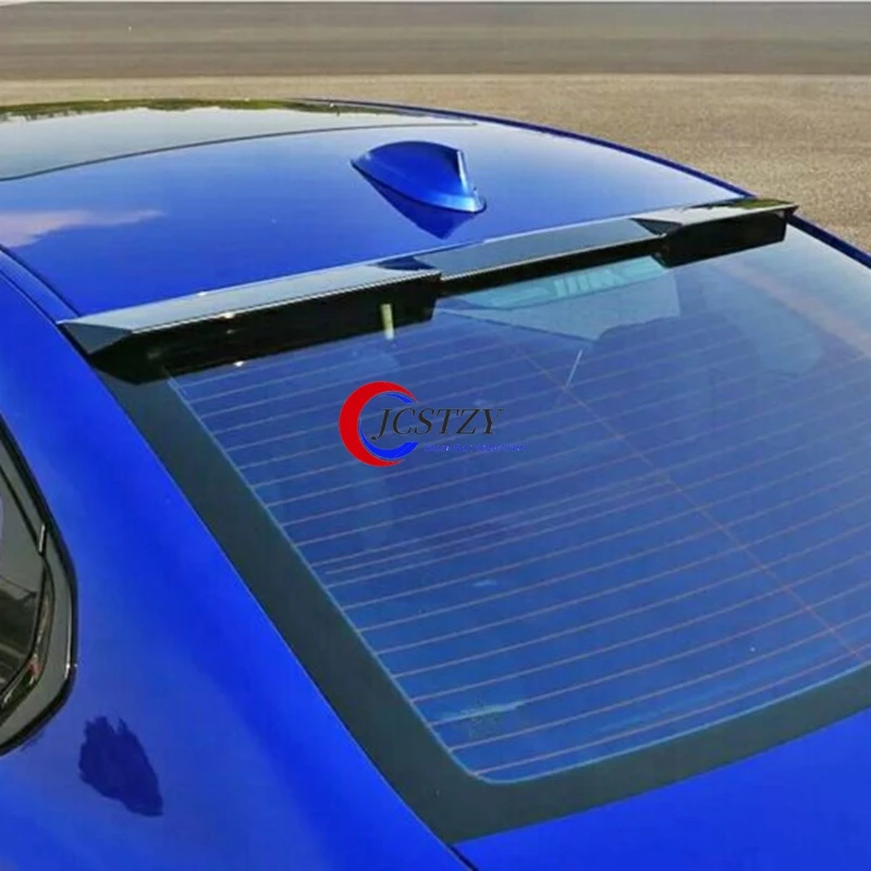 F30 F35 F80 320i 325i 330i Heckfenster-Dachspoiler in schwarzem Carbon-Look für BMW 3er Serie 2013-2019 Image