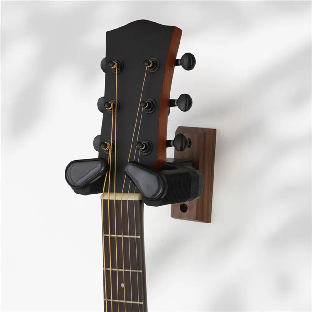 Holz-Gitarrenhalterung Haken Rutschfester Gitarrenständer Universelle Gitarrenhalterung für E-Gitarre Ukulele Bass Image