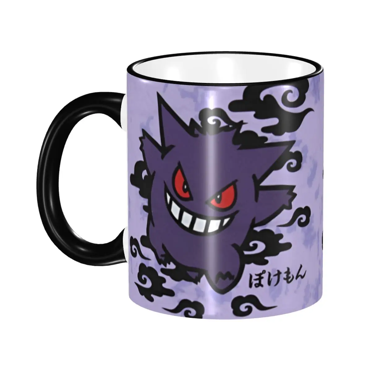 Personalisierte Pokemon Gengar Kaffeetassen DIY Niedliche Bösewicht-Dämon Keramik Tee- und Milchbecher Image