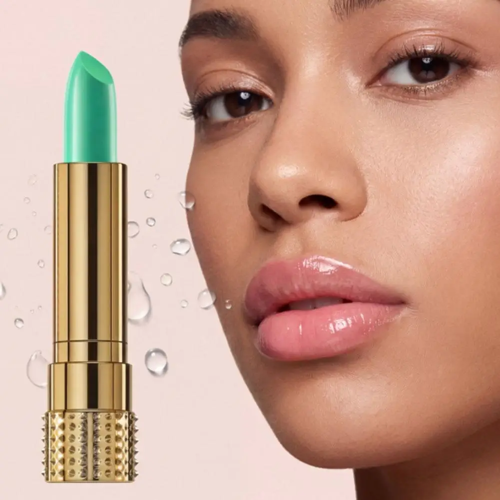 Temperaturfarbwechselnder Lippenstift, pflegender Lippenbalsam, feuchtigkeitsspendend, langanhaltend, wasserfest, Lippenpflege-Make-up Image