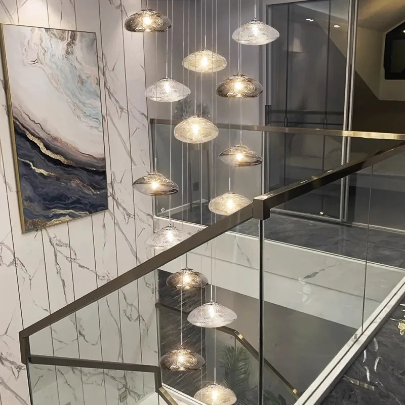 Kronleuchter für moderne Inneneinrichtung, Treppen-Pendelleuchte, Pendelleuchten für das Wohnzimmer, Innenbeleuchtung