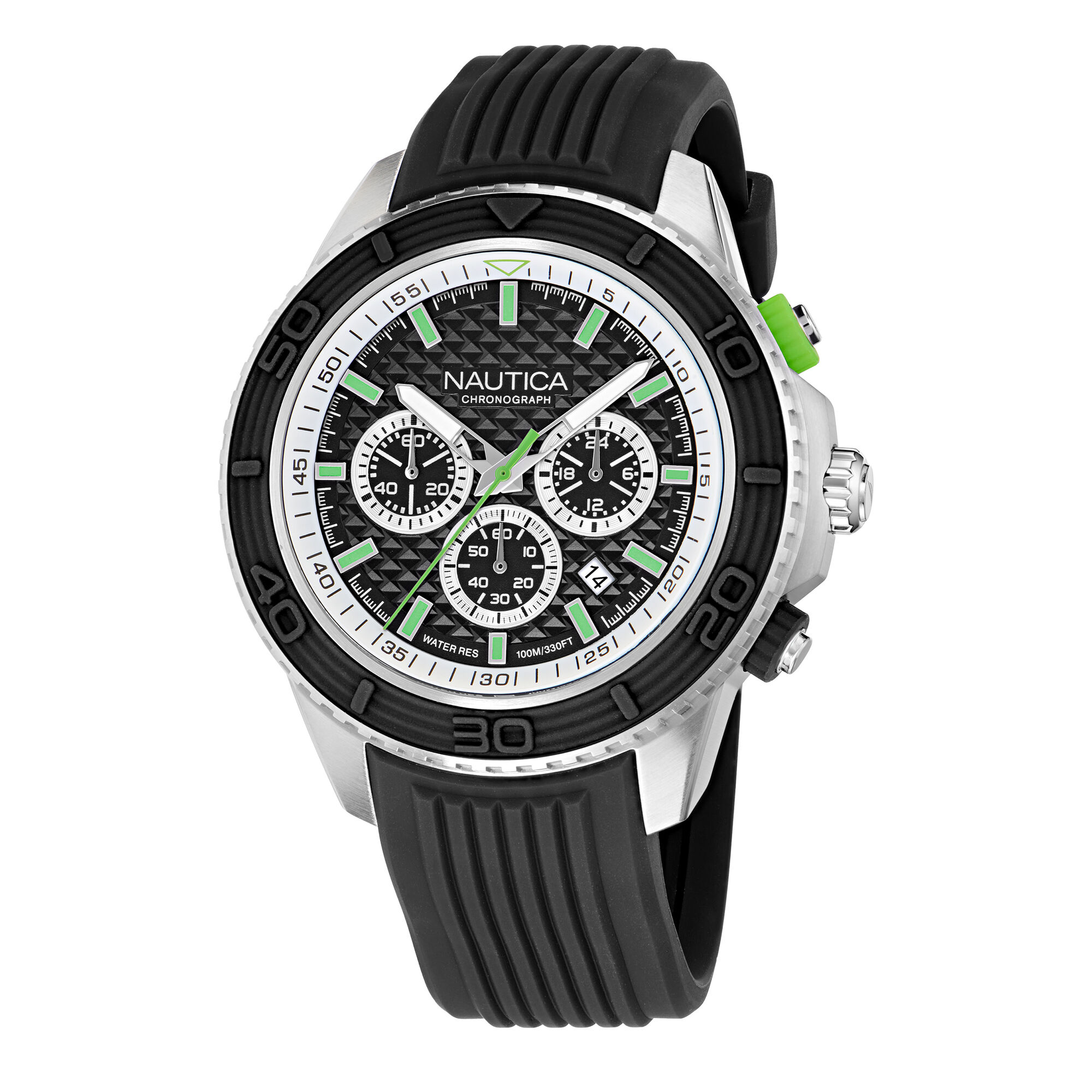 Nautica One Chronograph Watch With Silicone Strap