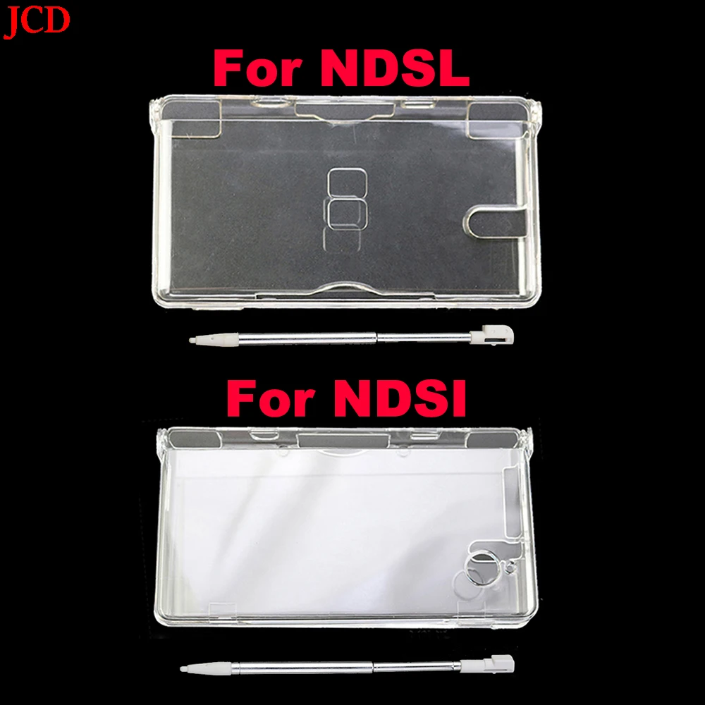 JCD Transparente Kristallhülle, klare Hartschale für DSL NDS Lite NDSL für DSi NDSi Konsole und Touchscreen-Stift Image