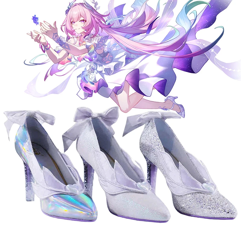 Spiel Honkai Star Rail Cyrene Cosplay Schuhe Frauen Lolita Hochzeit Kristall High Heels Schuhe Maskerade Karneval Party Dress Up