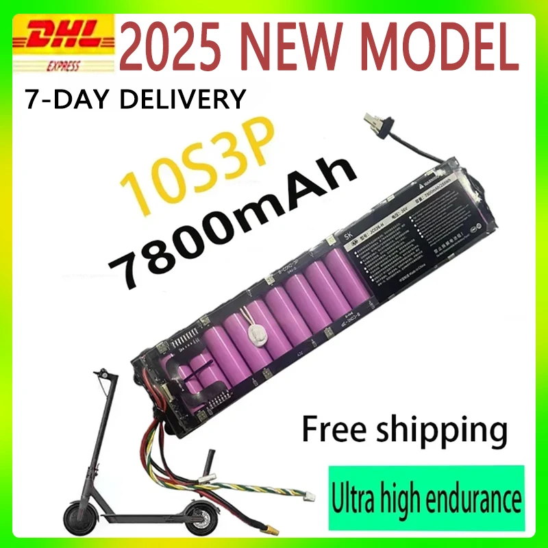 2025 neue EU-Versand Original 36 V 7800 mAh Akku für Xiaomi M365 M356 Pro Spezialakku 36 V Li-Ionen-Akku 7800 mAh Image