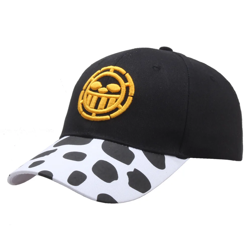 Anime ein Stück Trafalgar d Wasser Gesetz Cosplay gleichen Hut Zubehör Sammler Mode Baseball Sonnenschirm Hip Hop Baumwolle Hut Geschenk Image
