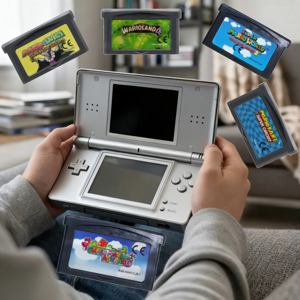 EUR Version GBA Game Cartridge 32 Bit Video Game Console Card Mario Series Super Mario Bros Wario Land4 Mario Golf Mario Kart Of
