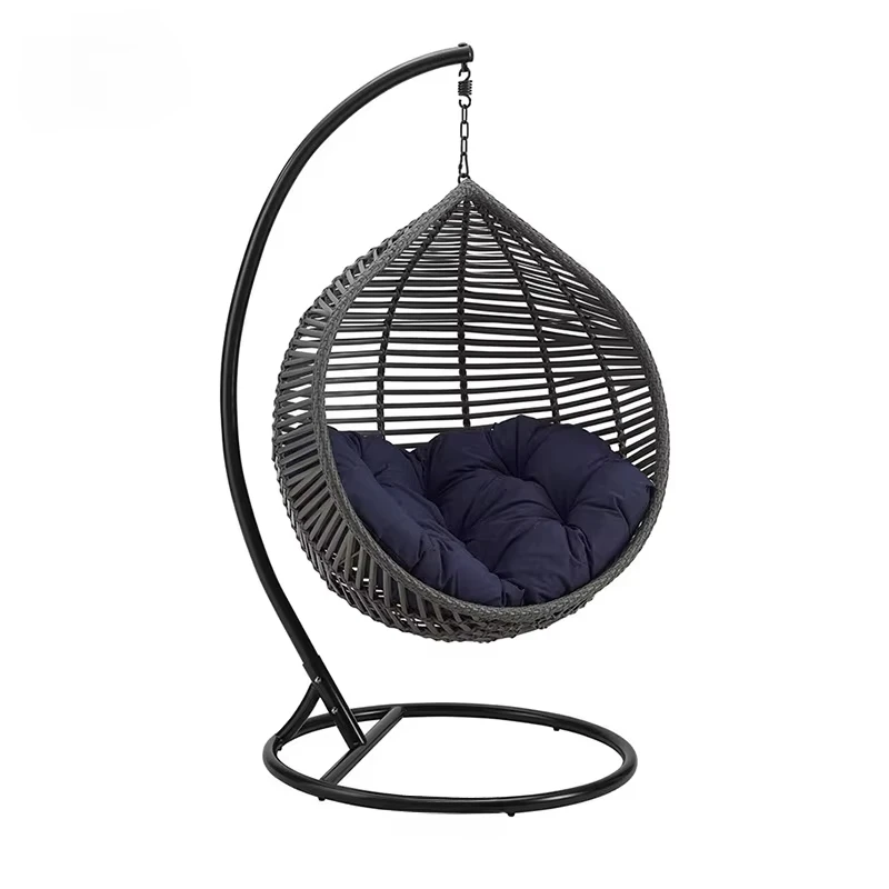Factory Direct Modern Garden Outdoor Furniture Garden Swing Chair Wicker Egg Chair