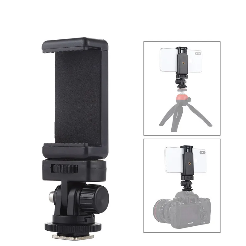 Kamera Blitzschuh Telefonhalter Monitor Flexibler Stativadapter mit Kaltschuhhalterung für iPhone Samsung Canon Nikon Sony DSLR-Kamera Image