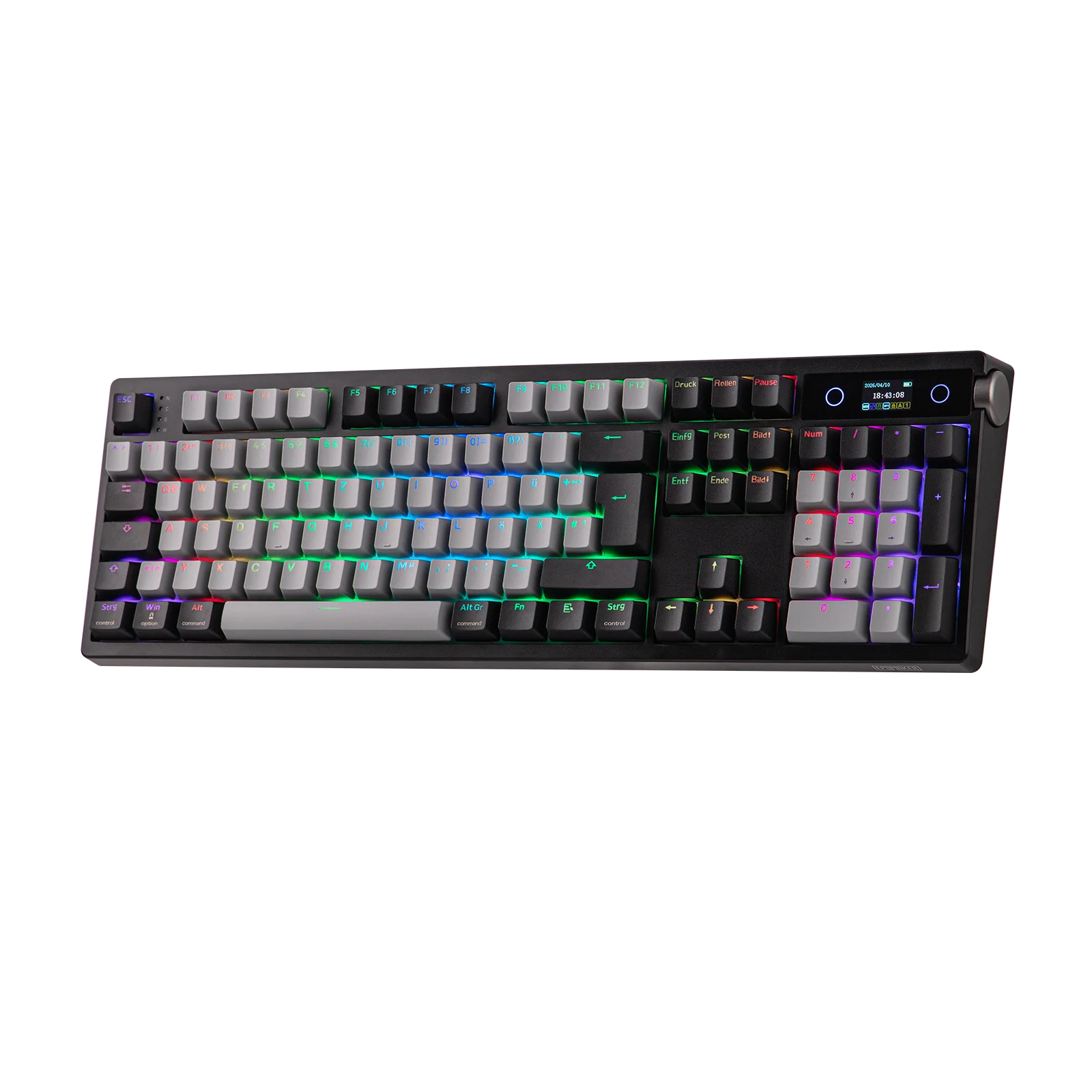 ISO-DE EPOMAKER TH108 PRO 100% Deutsches QWERTZ Layout Hot-Swap Dreimodus Kabellose Mechanische Gaming-Tastatur 10000mAh Akku Image