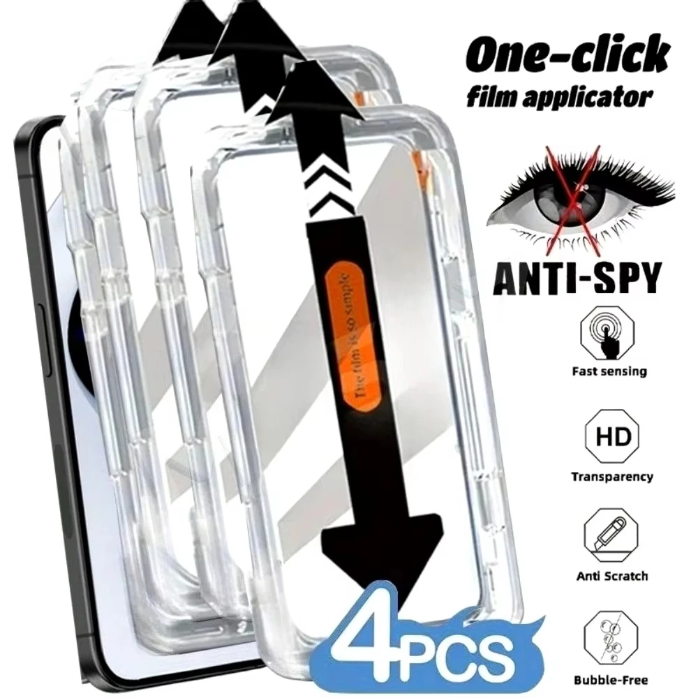 1-4 Stück Einfach zu Installierende Gehärtete Glas-Displayschutzfolien für Samsung S25 Ultra S24 S23 FE S22 A54 A35 A34 A53 A52 M54 M34 A73 A71 Image