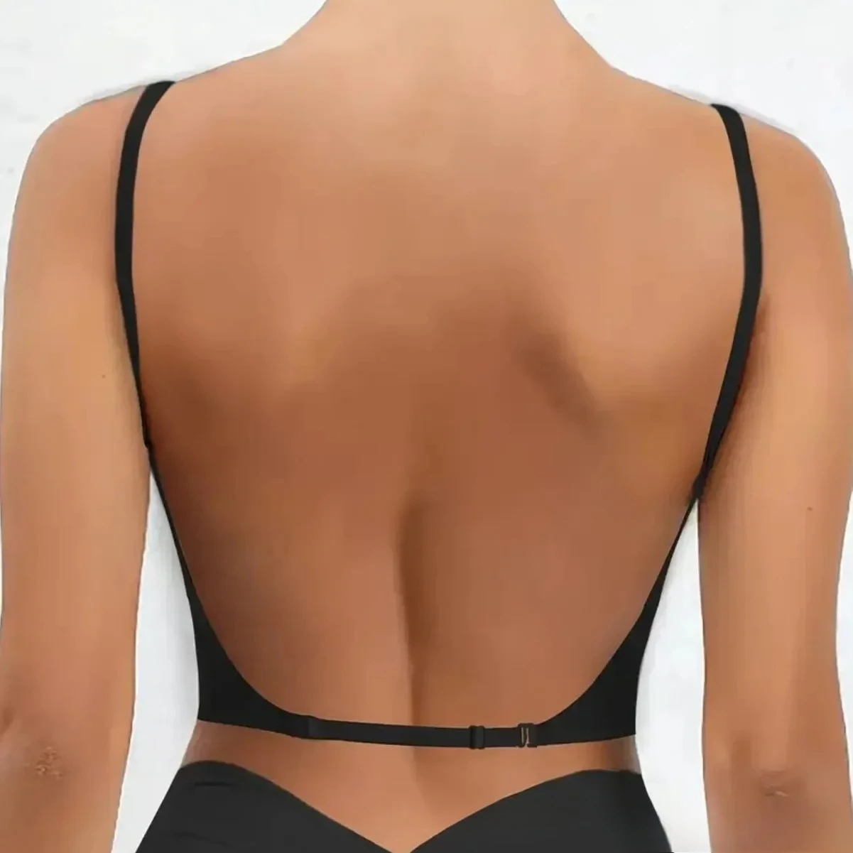 Sexy U-förmigen Zurück Dessous Weibliche Innere Tragen Dünne Ohne Spur Backless Dreieck Tasse Polymerisation Bh Sexy Weibliche Dessous Image
